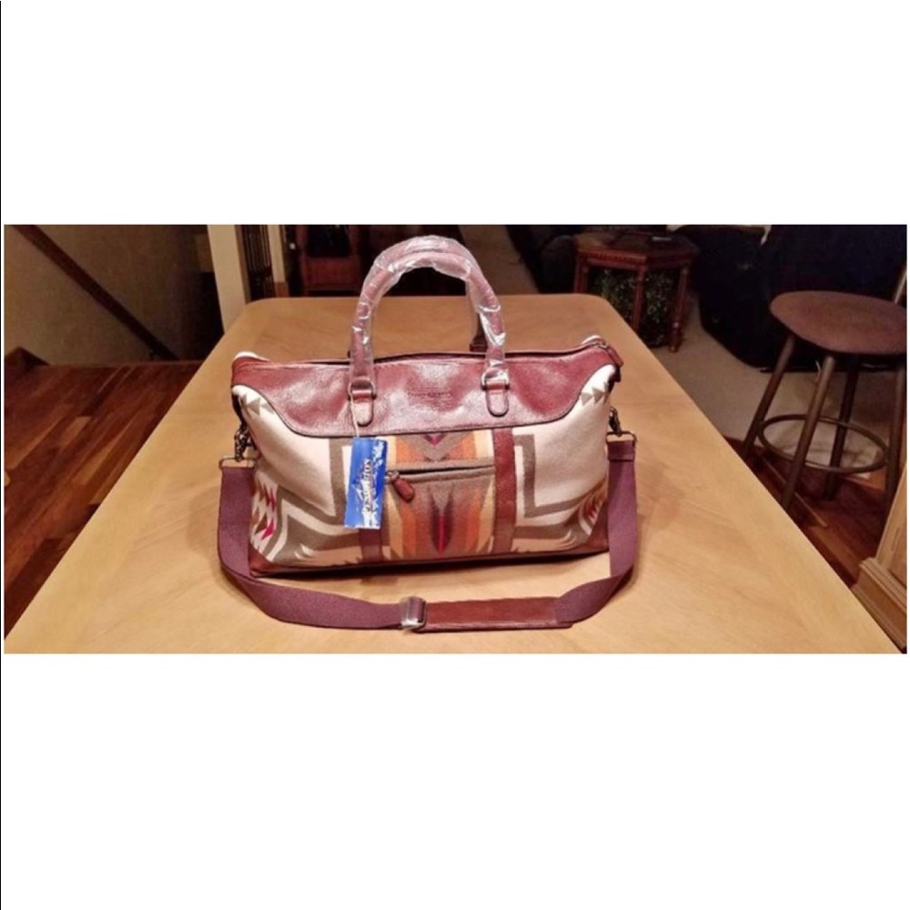 Pendleton Wool and Leather Weekender Duffle